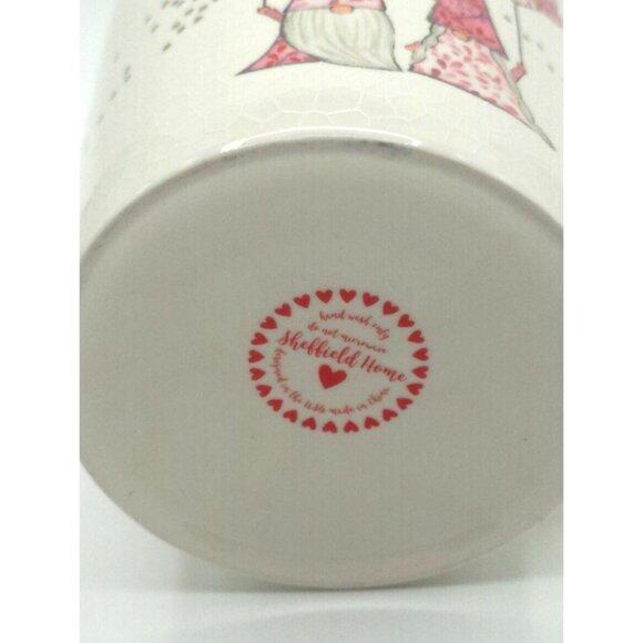Whimsical Gnome Love Heart Coffee Mug With Romantic Valentines Design - Picture 3 of 7